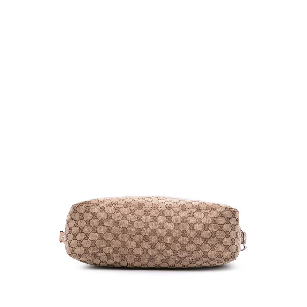 Pre-Loved Gucci Large GG Canvas Icon Bit Satchel - Picture 3 of 12